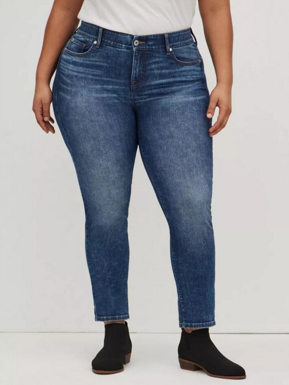 Torrid Medium Wash Straight Leg Jeans